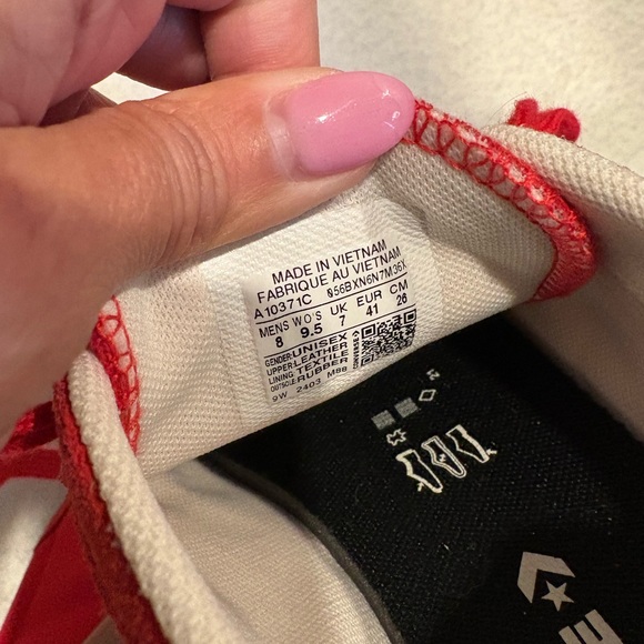 Converse red & pink run star trainers - Picture 6 of 6